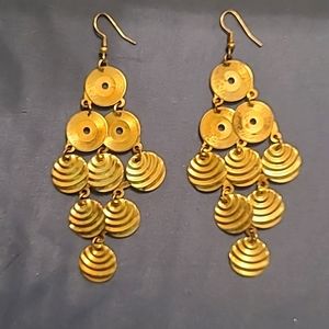 Gold earrings